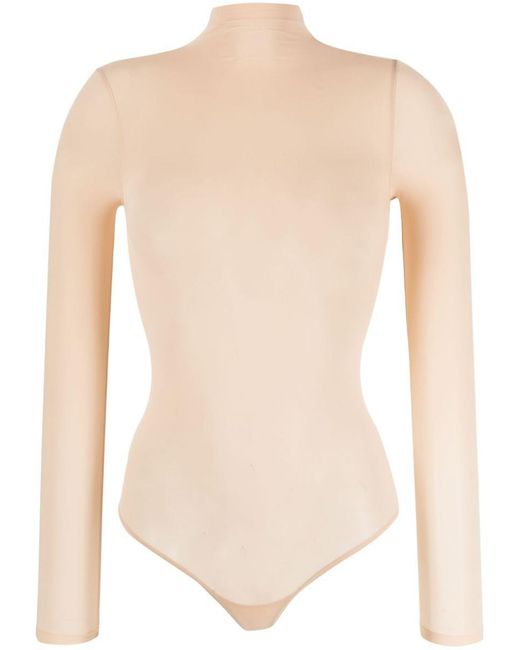 Wolford White Top Beige