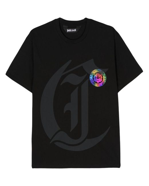 Just Cavalli Black T-Shirts And Polos for men