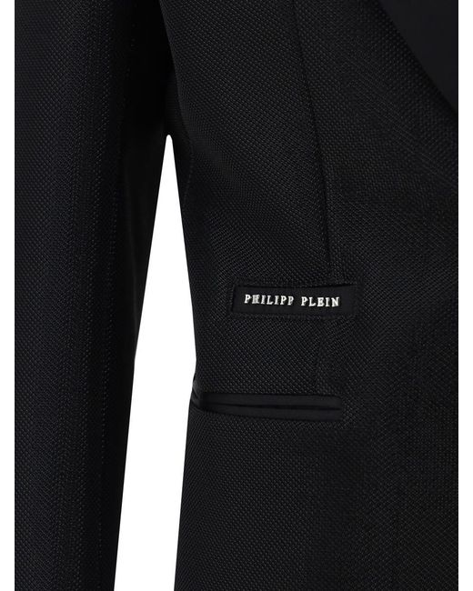 Philipp Plein Black Blazers E Vests for men