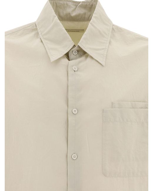 Lemaire Natural "Double Pocket" Shirt for men