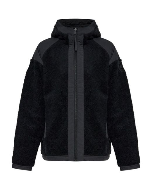 Canada Goose Blue Wool Blend Reversible Bomber Jacket for men