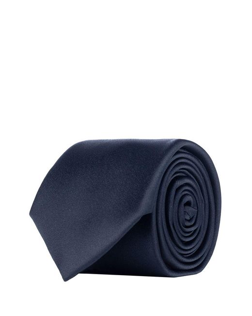 Corneliani Blue Classic Tie With Label for men