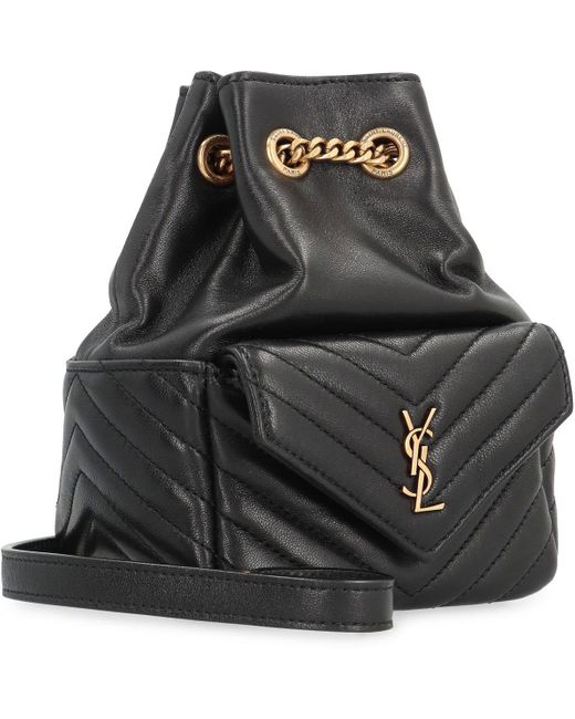 Saint Laurent Black Joe Mini Bucket Bag