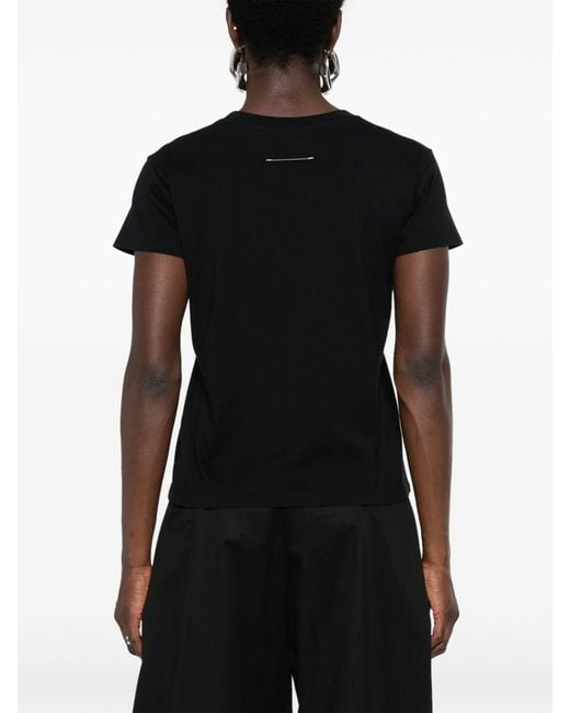 MM6 by Maison Martin Margiela Black T-shirts And Polos