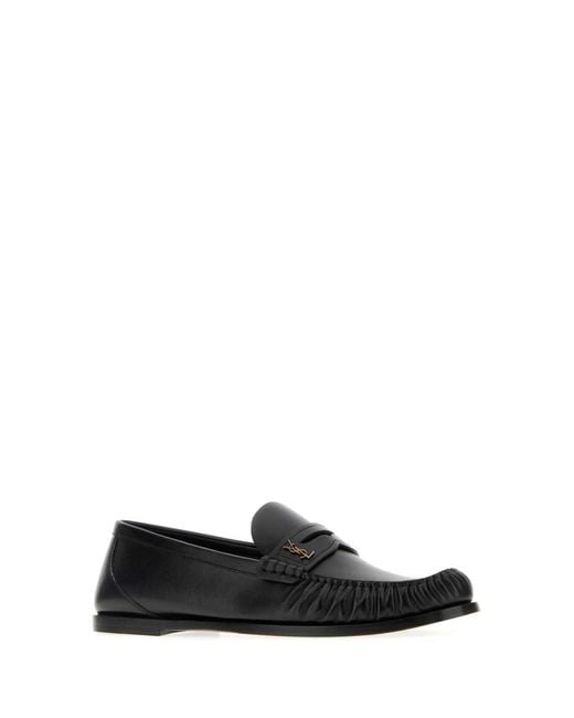 Saint Laurent Black Moccasters for men