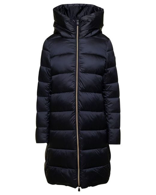 Save The Duck Blue Lysa Long Puffer