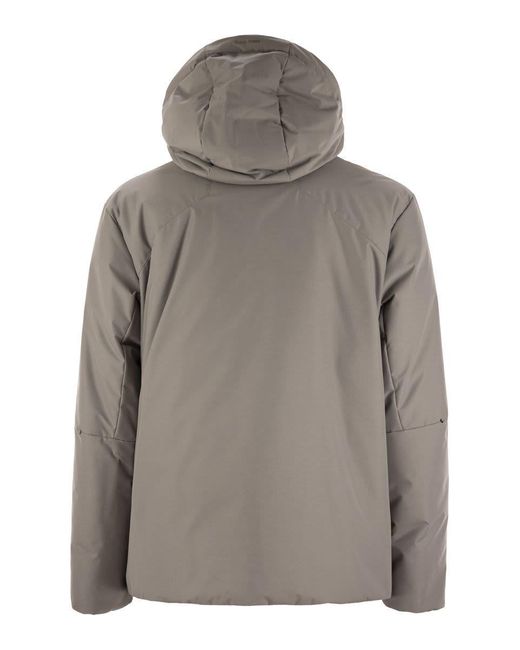 Herno Brown Laminar 2 Layers Down Jacket With Hood for men
