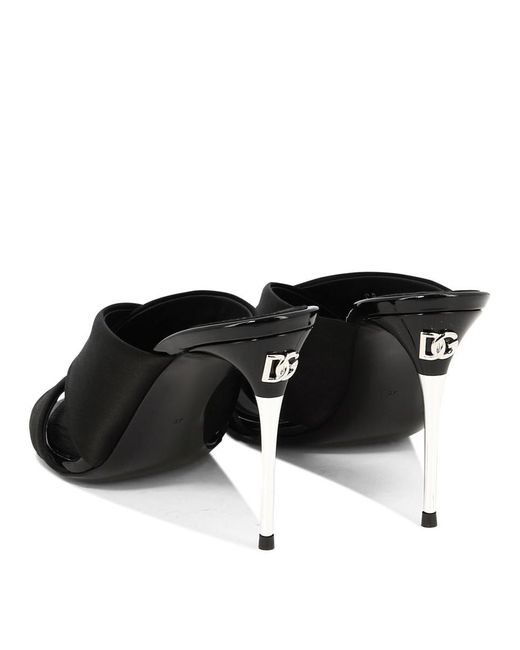 Dolce & Gabbana Black "Keira" Sandals