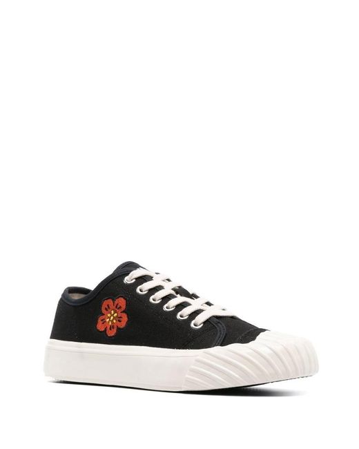 KENZO White School Boke Flower Sneakers