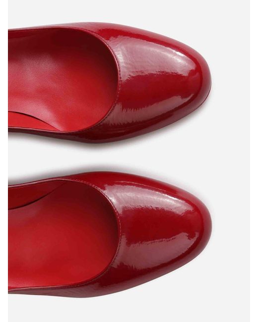 Christian Louboutin Red Miss Jane Patent Leather High Heel Shoes