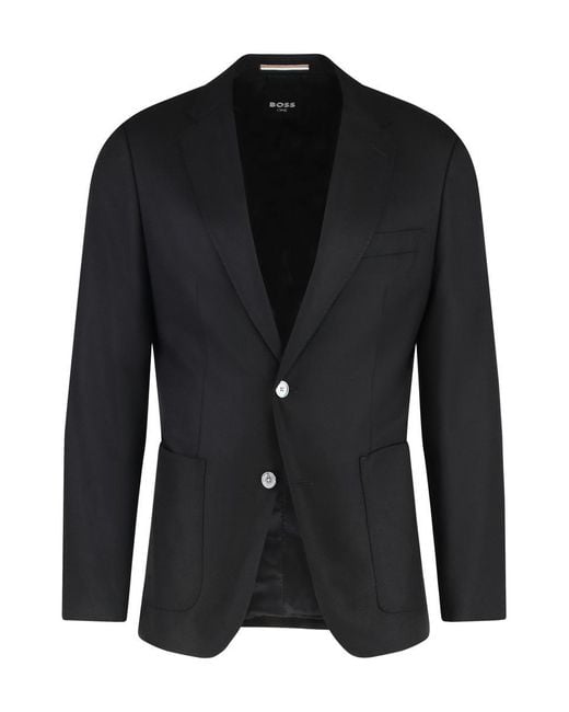 Boss Black Single-Breasted Two-Button Jacket for men