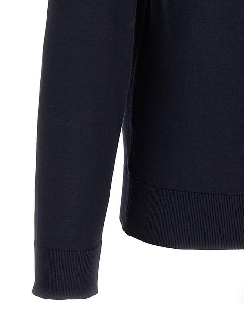 John Smedley Blue 'Hatfield' Sweater for men