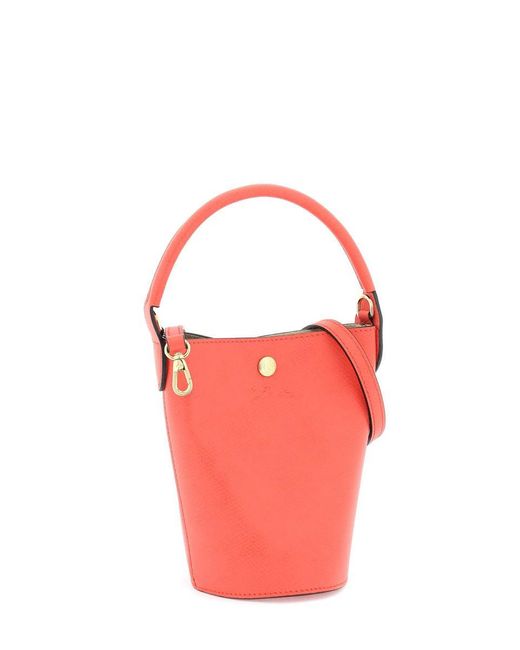 Longchamp Red Épure Xs Bucket Bag