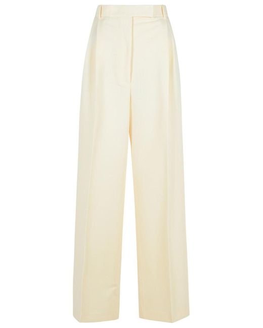 Rohe White 'tailored' Cream Recycled Polyester Pants