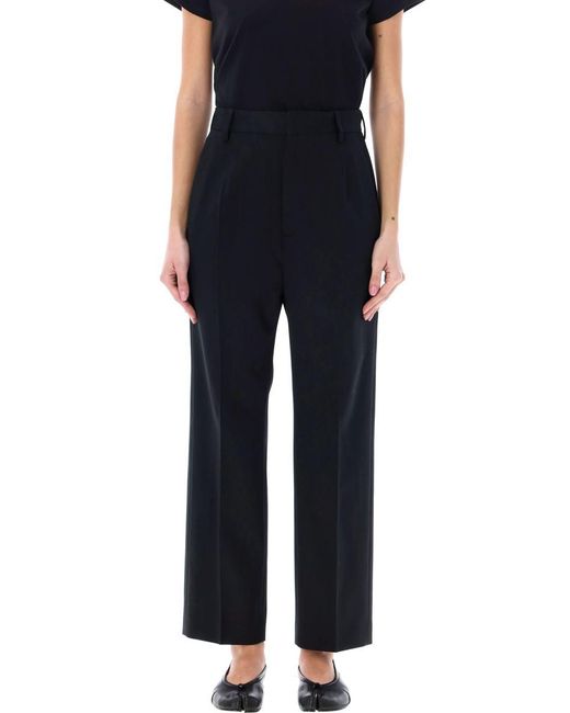 MM6 by Maison Martin Margiela Black Slim Tailored Trousers