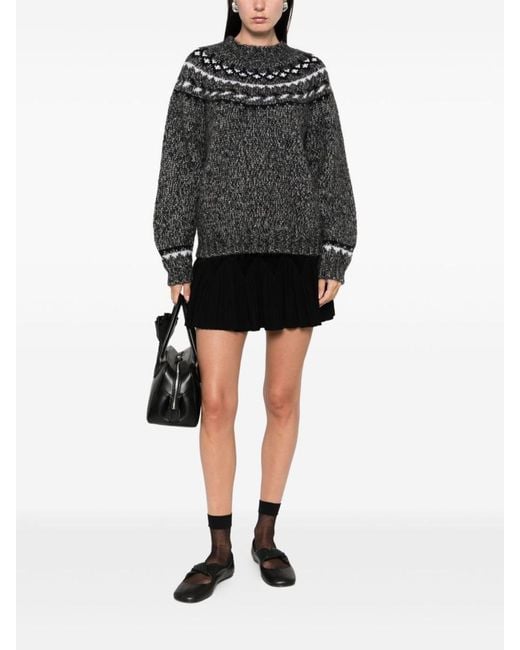 P.A.R.O.S.H. Black Alpaca Blend Sweaters