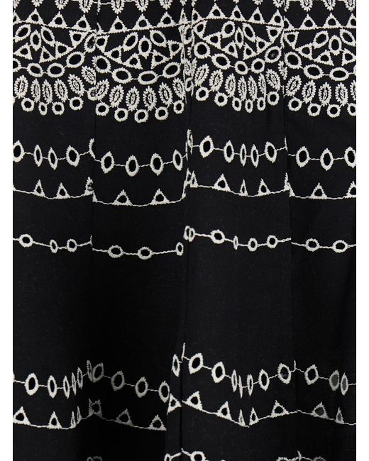 Charo Ruiz Black Livvy' Midi Skirt