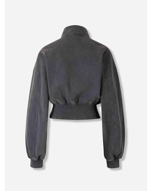 Alexander Wang Blue High Collar Sweatshirt
