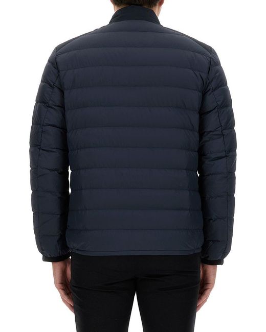 Woolrich Blue Jacket With Logo for men