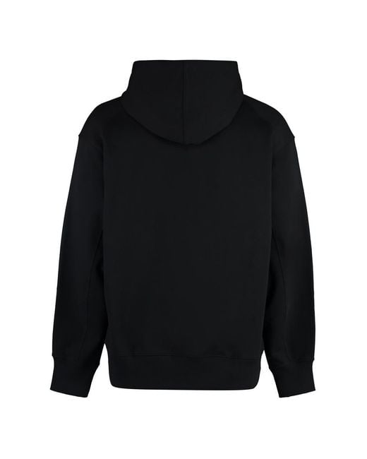 Y-3 Black Hooded Sweatshirt for men