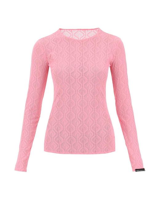 MARINE SERRE Pink Sweaters