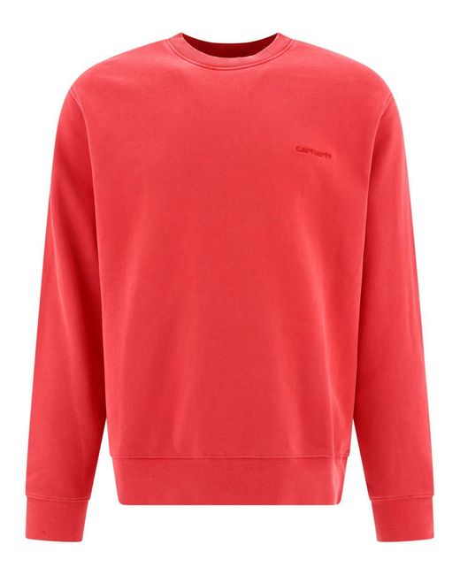 Carhartt Red "Duster Script" Sweatshirt for men
