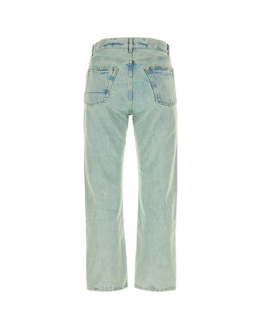 Palm Angels Green Jeans for men