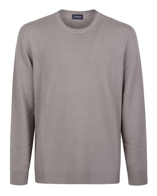 Drumohr Gray Sweater for men