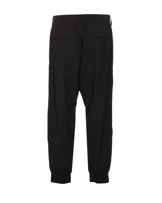 Y-3 Black Y-3 Refined Woven Cuffed Tracksuit Bottoms for men