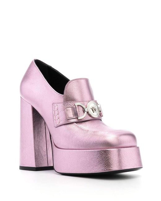 Versace Pink Flat Shoes