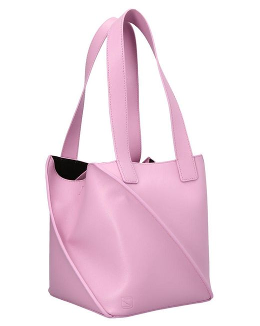 Yuzefi Pink 'Swirl Small' Shopping Bag