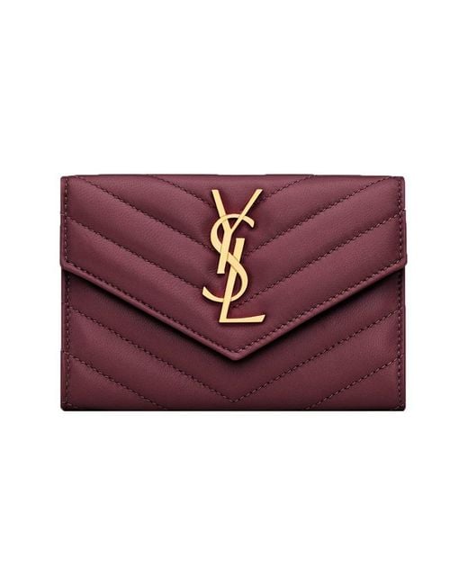 Saint Laurent Red "cassandras" Wallet