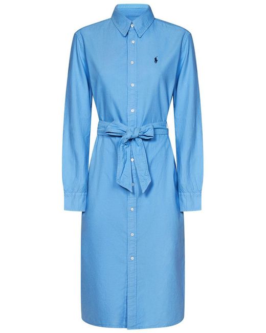 Ralph Lauren Blue Midi Dress