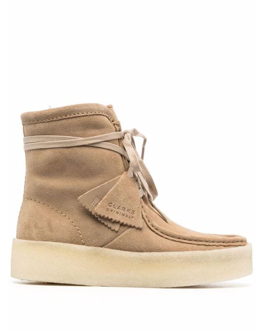 brown boots clarks