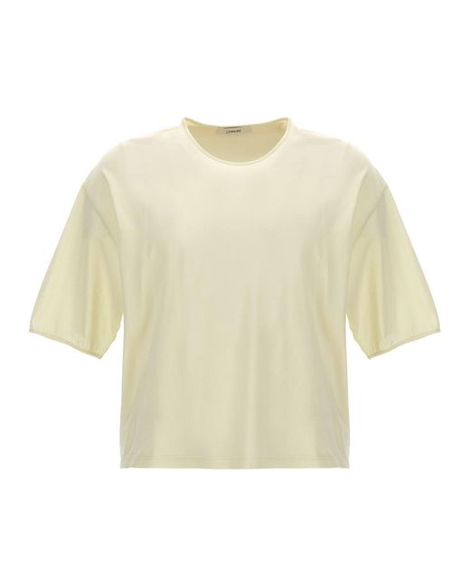 Lemaire Natural Mercerized Cotton T-shirt for men
