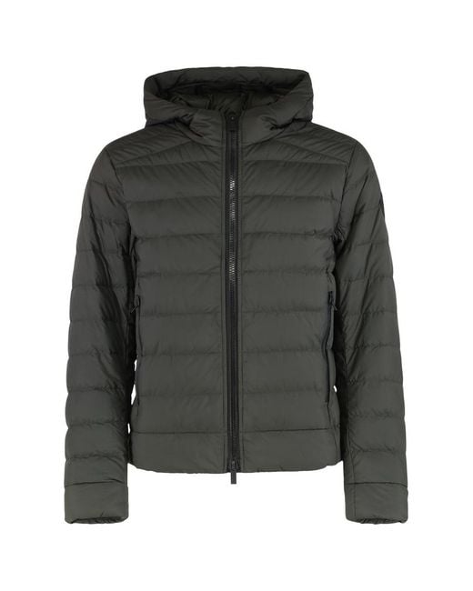 Canada Goose Black Hooded Jacket Crofton for men