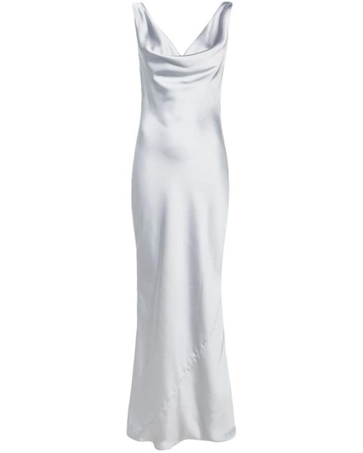 Norma Kamali White Dresses Silver