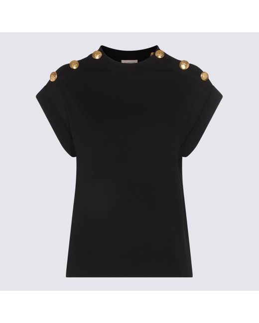Alexander McQueen Black Cotton T-shirt