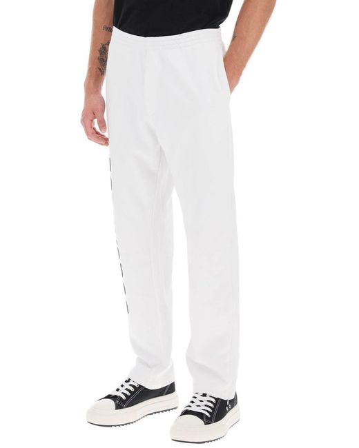 DSquared² White Logo Print Sweatpants for men