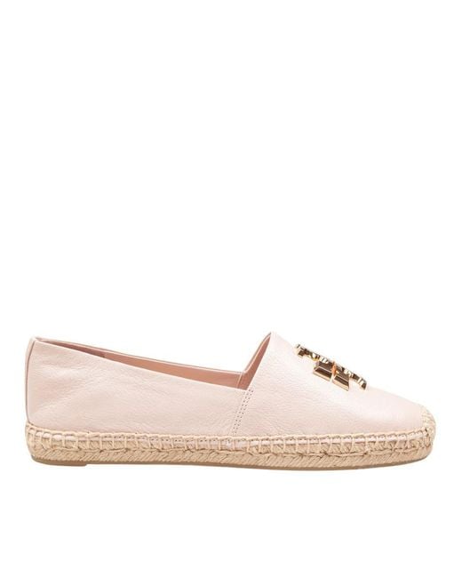 Tory Burch Pink Soft Leather Espadrilles