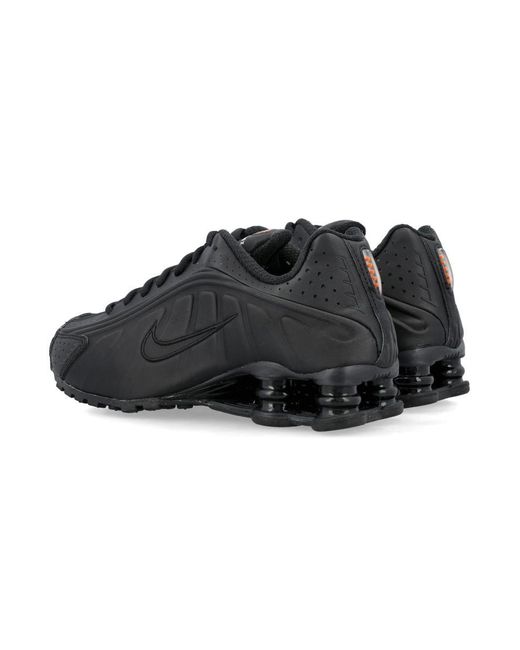Black suede nike shox discount
