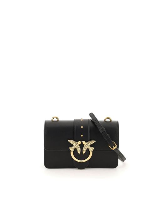 Pinko Leather Mini Classic Love Icon Simply Bag in Black Lyst Canada