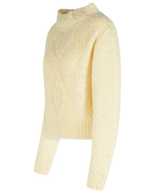 Isabel Marant Natural 'Romane' 'Ecru' Alpaca Blend Sweater