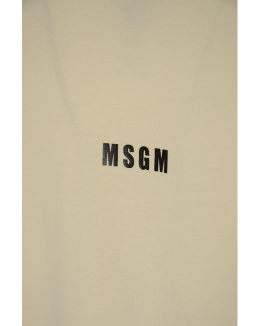 MSGM Natural T-Shirts And Polos for men