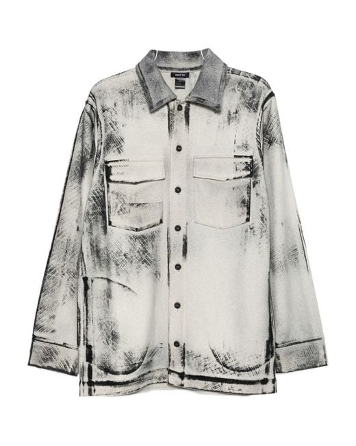 Avant Toi Gray Wool And Cashmere Blend Shirt