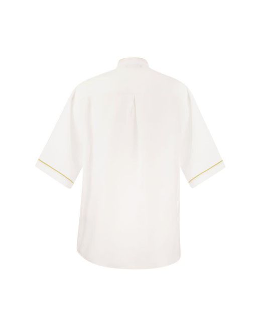 Fabiana Filippi White Linen Shirt