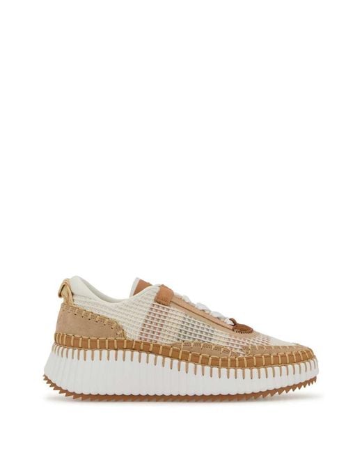 Chloé Multicolor Fabric Nama Sneakers