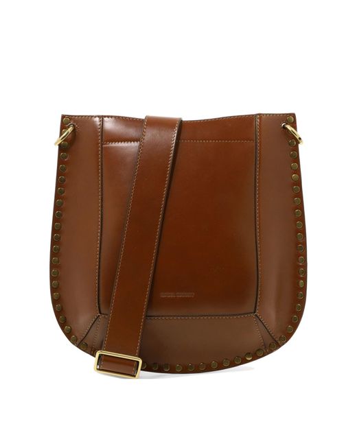 Isabel Marant Leather "oskan" Crossbody Bag in Brown Lyst Canada