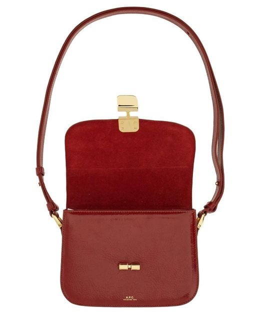 A.P.C. Red Small "Grace" Bag