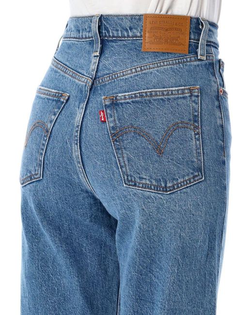 Levi's Blue Ribcage Ankle Jeans